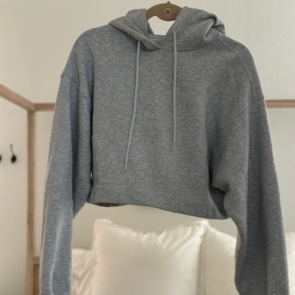 ALO YOGA Cropped hoodie in grey/S